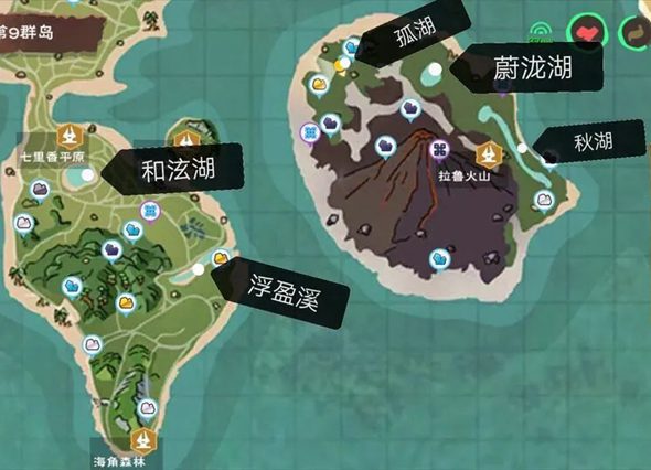 创造与魔法河流湖泊位置分布河流湖泊名字介绍