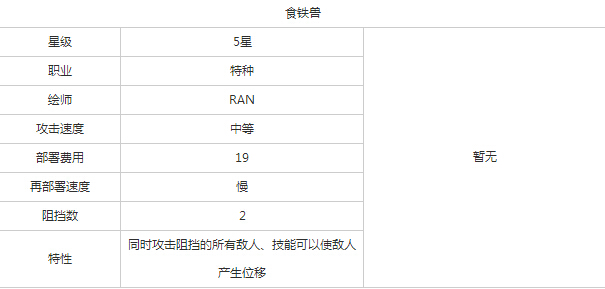 明日方舟特种食铁兽好不好用 明日方舟特种食铁兽图鉴