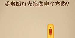 最强的大脑第9关攻略  手电筒灯光指向哪个方向