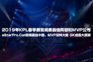 2019年KPL春季赛常规赛最佳阵容和MVP公布